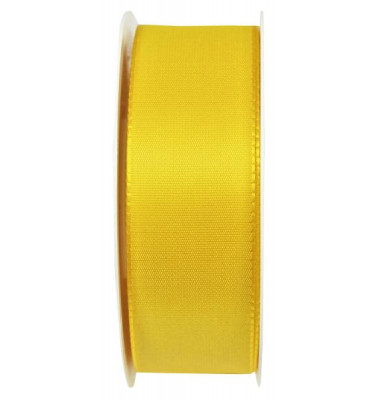 Geschenkband Taftband 40mm x 50m gelb