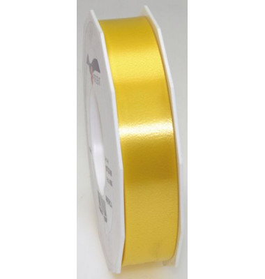 Geschenkband Ringelband 25mm x 91m gelb