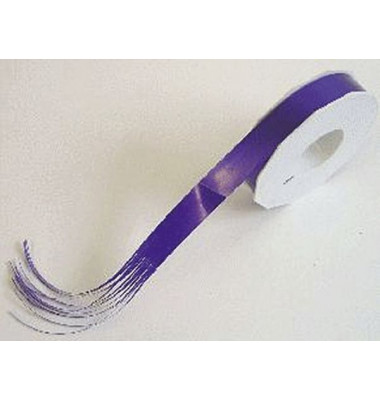 Geschenkband 18725/99610, uni gl&auml;nzend, 25mm x 91m, lila