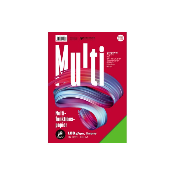4006050512995 - Kopierpapier Multi 734051299 Limone A4 120g 35 Blatt 4006050512995 35 Blatt