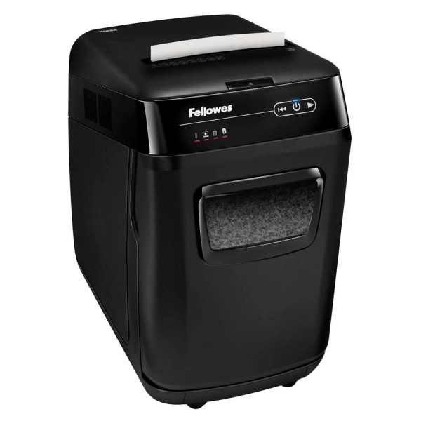 0043859726622 - AKTION AutoMax 200M Aktenvernichter mit Partikelschnitt P-5 2 x 14 mm bis 200 Blatt schwarz mit 50 Euro CashBack