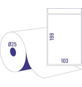 Thermoetikettrollen - 103 x 199 mm, permanent haftend, 2 Rollen   700 Stück