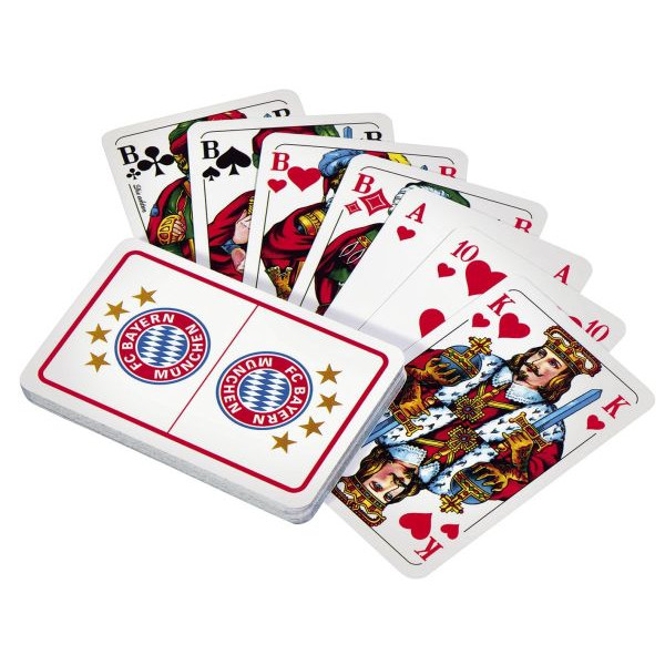 4066974598963 - Spielkarten 21683 mit Logo Skat französisches Blatt Kunststoffetui 4066974598963 FC Bayern 4066974598963 - Spielkarten 21683 mit Logo Skat französisches Blatt Kunststoffetui 4066974598963 FC Bayern