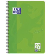 Collegeblock 400086494 touch, Lineatur 27 / liniert mit Rand innen/außen, A4+, 90g, grün, 80 Blatt