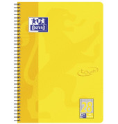 Collegeblock 400086495 touch, Lineatur 28 / kariert mit Rand innen/außen, A4+, 90g, gelb, 80 Blatt
