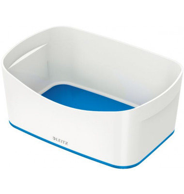Aufbewahrungsbox MyBox 5257-10-36, 3 Liter, für A5, außen 246x160x98mm, Kunststoff weiß/blau