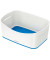 Aufbewahrungsbox MyBox 5257-10-36, 3 Liter, für A5, außen 246x160x98mm, Kunststoff weiß/blau