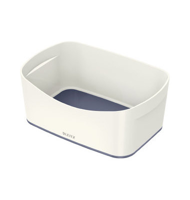 Aufbewahrungsbox MyBox 5257-10-01, 3 Liter, für A5, außen 246x160x98mm, Kunststoff weiß/grau