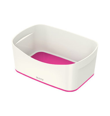 Aufbewahrungsbox MyBox 5257-10-23, 3 Liter, au&szlig;en 246x160x98mm, Kunststoff wei&szlig;/pink