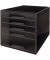 Schubladenbox Cube Duo Colour 5253-10-95 schwarz/schwarz 5 Schubladen geschlossen