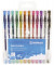 Gelschreiber Glitzer, 5110100-99, transparent (Schreibfarbe: 12-farbig sortiert), 1mm, mit Kappe