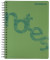 Collegeblock 7525201-06 Notes, kariert / kariert Rand links, A4, 80g, grün, 140 Blatt