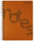 Collegeblock 7525201-12 Notes, kariert / kariert Rand links, A4, 80g, orange, 140 Blatt