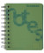 Collegeblock 7527201-06 Notes, kariert / kariert Rand links, A6, 80g, grün, 140 Blatt