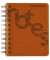 Collegeblock 7527201-12 Cover, kariert / kariert Rand links, A6, 80g, orange, 140 Blatt