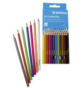 Buntstifte-Set Donau 3810001-99, farbig sortiert, sechskant, Packung