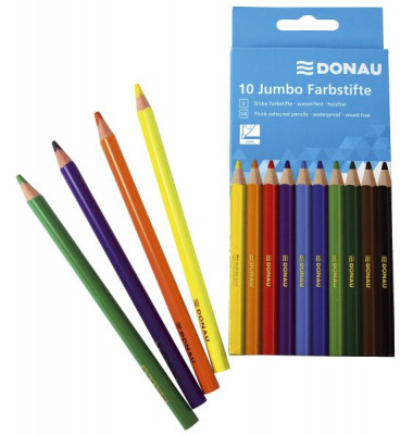 Buntstifte 3810003 10-farbig sortiert 5 x 175mm Kartonetui
