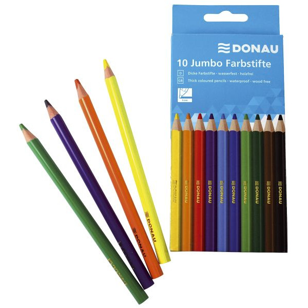 PBs Buntstifte 3810003 10-farbig sortiert 5 x 175mm Kartonetui 9004546389224 PBs 10 Stück