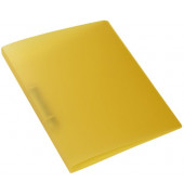 Ringbuch ohne 19161, A4 2 Ringe 25mm Ring-Ø Polypropylen gelb-transparent