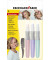 Haarkreide Set Pearl - 3 Farben sortiert mit Kamm