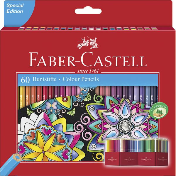 4005401112600 - Buntstifte Castle 60-farbig sortiert 7 x 175mm 4005401112600 Faber-Castell