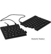 PC-Tastatur Split Break RGOSP-DEWIBL, mit Kabel (USB), klein, geteilt, schwarz