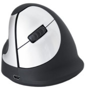 Vertikalmaus HE Mouse RGOHEWLL, 5 Tasten, kabellos, USB-Funk, Linkshänder, ergonomisch, schwarz
