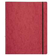 Ringbuch 44100-01, A4 2 Ringe 16mm Ring-Ø Pressspan 100% Zellstoff rot