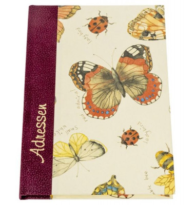 Adressbuch Schmetterlinge A6  20 teiliges Register