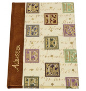 Adressbuch "Florentiner Alphabet" - A6, 20-tlg. Register