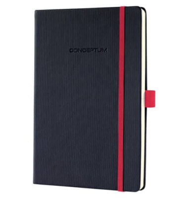 Notizbuch CO663, Conceptum, schwarz, A5, liniert, 80g, 97 Blatt / 194 Seiten