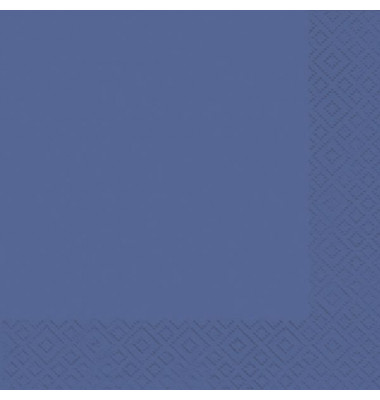 Servietten Atelier 1019-0010, royalblau / Uni, 3-lagig, 24x24cm