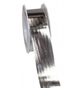 Geschenkband Ringelband Mexico 1884025-631 40mm x 25m metallic silber