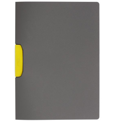 Klemmhefter DURASWING COLOR 30 230404, A4 grau, f&uuml;r ca. 30 Blatt, Polypropylen (PP)