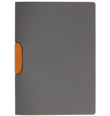 Klemmhefter DURASWING COLOR 30 230409, A4 grau, f&uuml;r ca. 30 Blatt, Polypropylen (PP) 80g