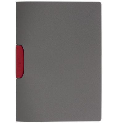 Klemmhefter DURASWING COLOR 30 230403, A4 grau, für ca. 30 Blatt, Polypropylen (PP)