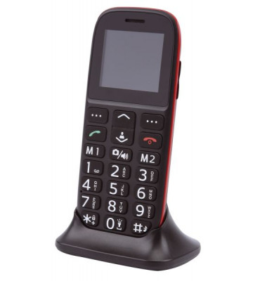 Handy Komfort Mobiltelefon mit Großtasten - schwarz
