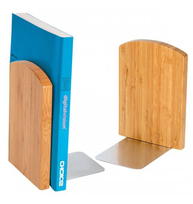 Buchstützen Bambus 611207 braun 120 x 117 x 172 mm 2 Stück