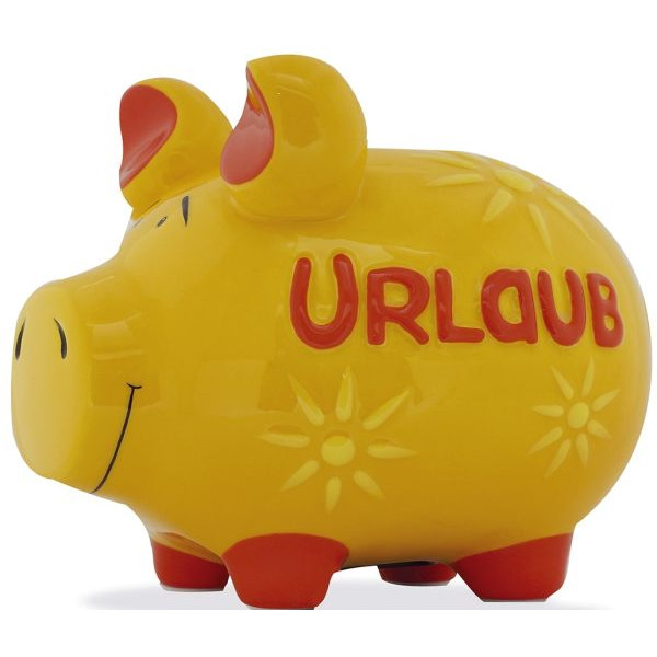 2 Stück KCG Spardose Schwein (mittel) 101579 , Urlaub 4260185596484 KCG