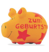 Spardose Schwein 100845 klein "Zum Geburtstag" 12,5x9cm