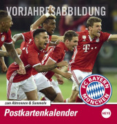 Postkarten-Bildkalender 21043 Motive "FC Bayern" 1Monat/1Seite 16x17cm 2023