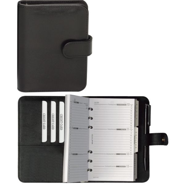 4021068165018 - Zeitplaner 16501 A6 mit Kalender 1Woche 2Seiten schwarz Kunstleder 4021068165018 bind 4021068165018 - Zeitplaner 16501 A6 mit Kalender 1Woche 2Seiten schwarz Kunstleder 4021068165018 bind