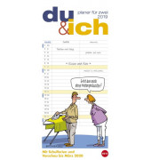 Familienplaner 20712 Motive "Du&Ich - Planer für Zwei" 1Monat/1Seite 16x35cm 2-spaltig 2024