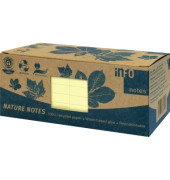 Haftnotizen 5654-11BOX, Recycling, 75x75mm, gelb, Quadratisch