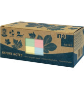 Haftnotizen 5654-88BOX, Recycling, 75x75mm, 4-farbig sortiert, quadratisch