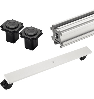 Vierkant-Säule m.Fußelement 1800mm fahrbar Vierkant-Säule m.Fußelement 1800mm fahrbar