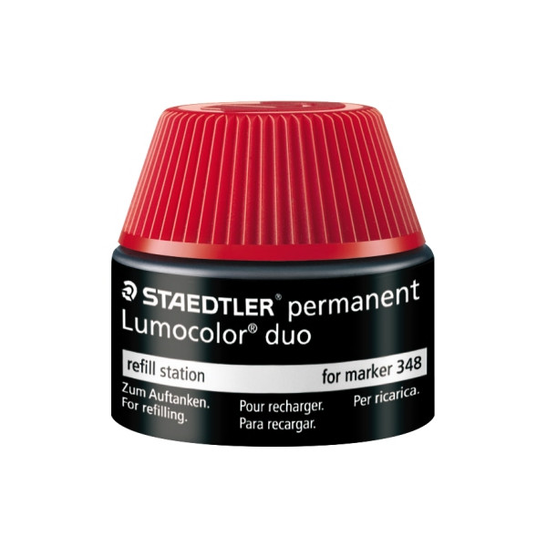 4 Stück Staedtler 48848-2 Tankstelle Lumocolor rot 4007817488010 Staedtler 15 Milliliter