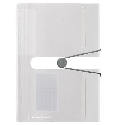 Heftbox easy orga 11206174, A4 farblos, 4cm Füllhöhe, Kunststoff