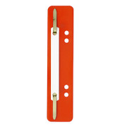 Heftstreifen kurz 100555016, 3,5x15cm (BxH), PP mit Kunststoffdeckleiste, rot