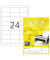 Etiketten 8736, weiß 64,6x33,8mm, rechteckig, 